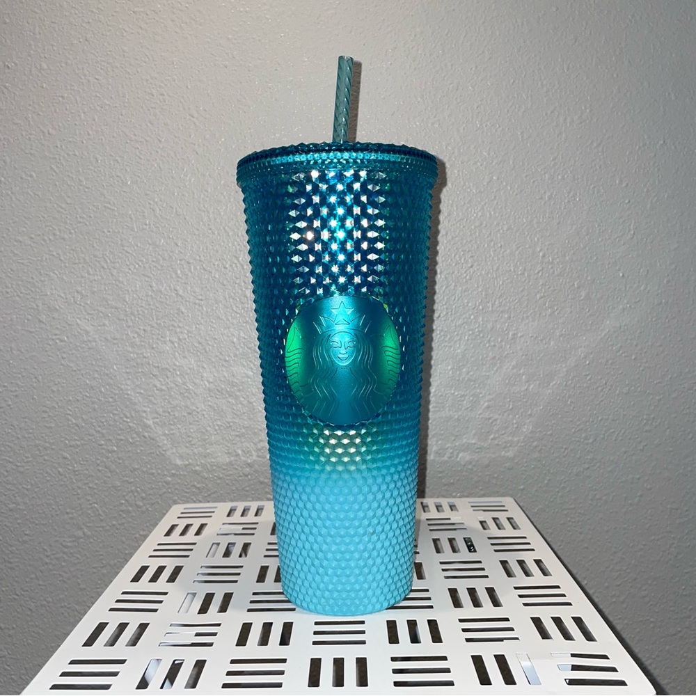Starbucks Glacier Blue Ombré(Ombre) Studded Venti Tumbler